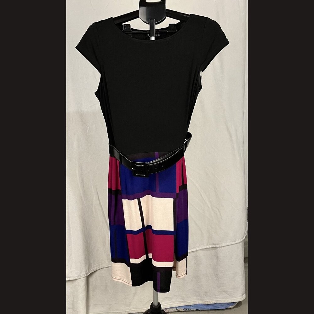 K Studio collection women's purple‎ block dress size 14